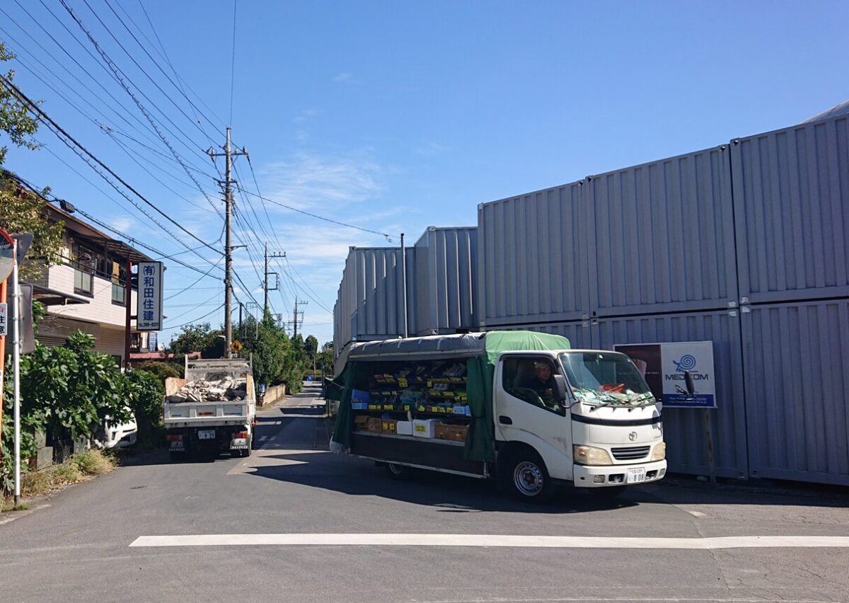 赤芝新田の狭い道路